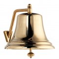 Heavy brass bell with engraving