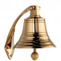 Heavy brass bell (classic shape) without engraving Brass bell with 8cm Ø (320 g)